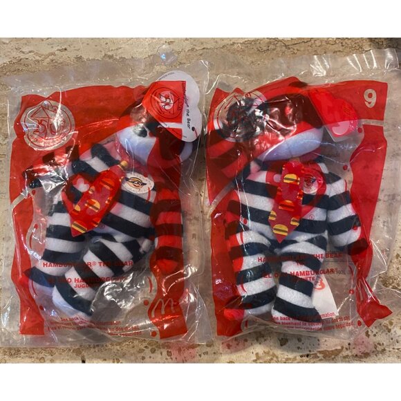 McDonalds Ty Beanie Babies Complete Set Of 3: Ronald Hamburglar & Nuggies The Be - Picture 5 of 13